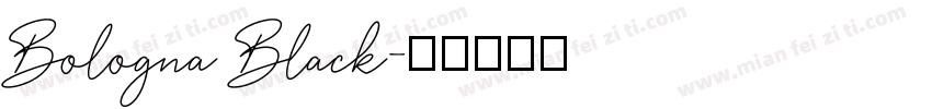 Bologna Black字体转换